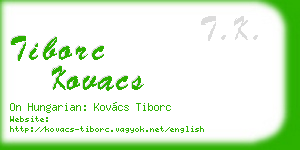 tiborc kovacs business card
