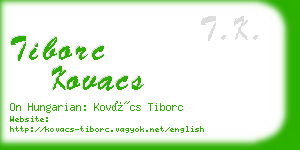 tiborc kovacs business card